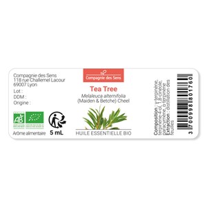 Tea tree (melaleuca alternifolia) - huile essentielle bio - 30ml garantie chroma