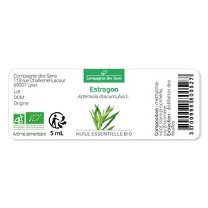 Estragon (artemisia dracunculus) - huile essentielle bio - 5ml garantie chromace