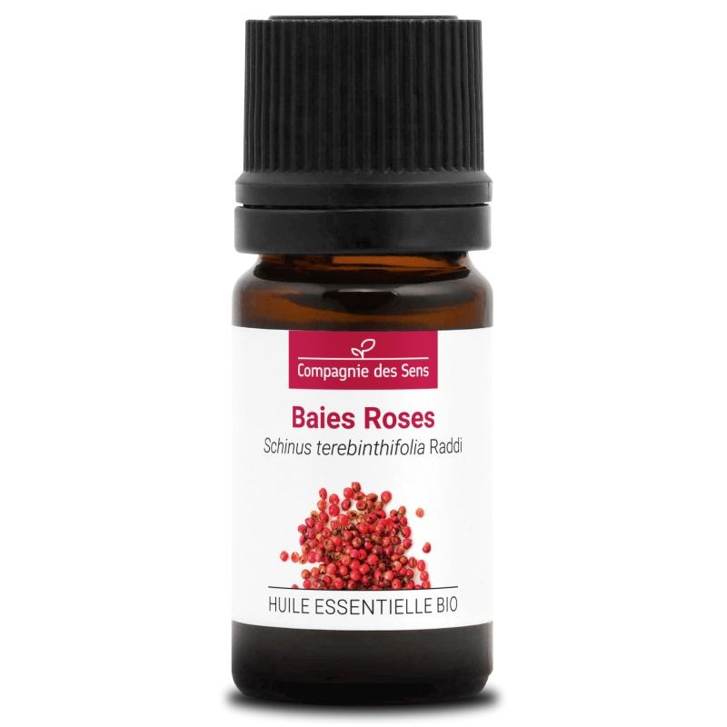 Baies roses - huile essentielle bio - 5ml garantie chromacert® - chémotypée & in