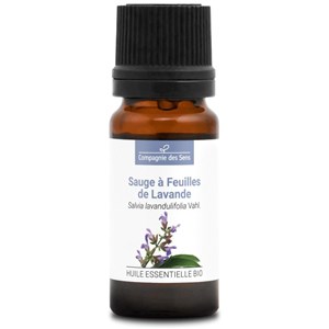 Sauge à feuilles de lavande - huile essentielle bio - 10ml garantie chromacert®