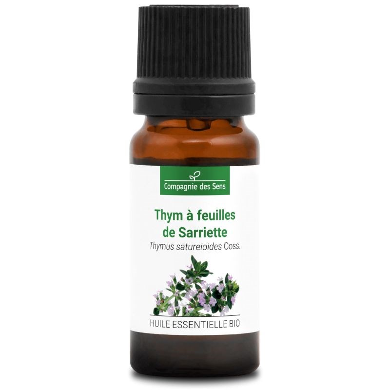 Thym à feuilles de sarriette - huile essentielle bio - 10ml garantie chromacert®
