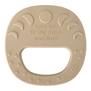 Hochet de dentition lune beige