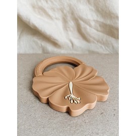 Hochet de dentition hibiscus sienne