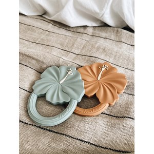 Hochet de dentition hibiscus sienne