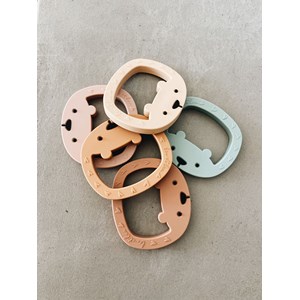 Hochet de dentition ours petit beige