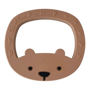 Hochet de dentition ours petit marron