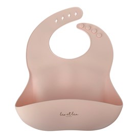 Bavoir en silicone rose