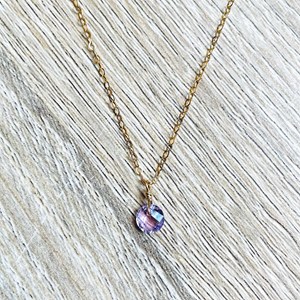 Collier evie améthyste violette