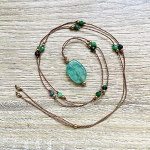 Collier sautoir karma aventurine