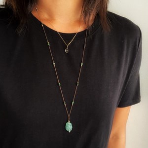 Collier sautoir karma aventurine