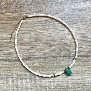 Collier gina chrysoprase verte