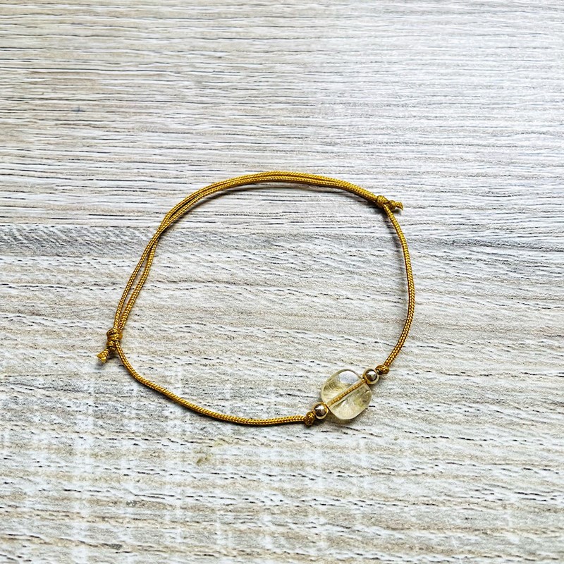 Ysie - Bracelet réglable carrie citrine jaune
