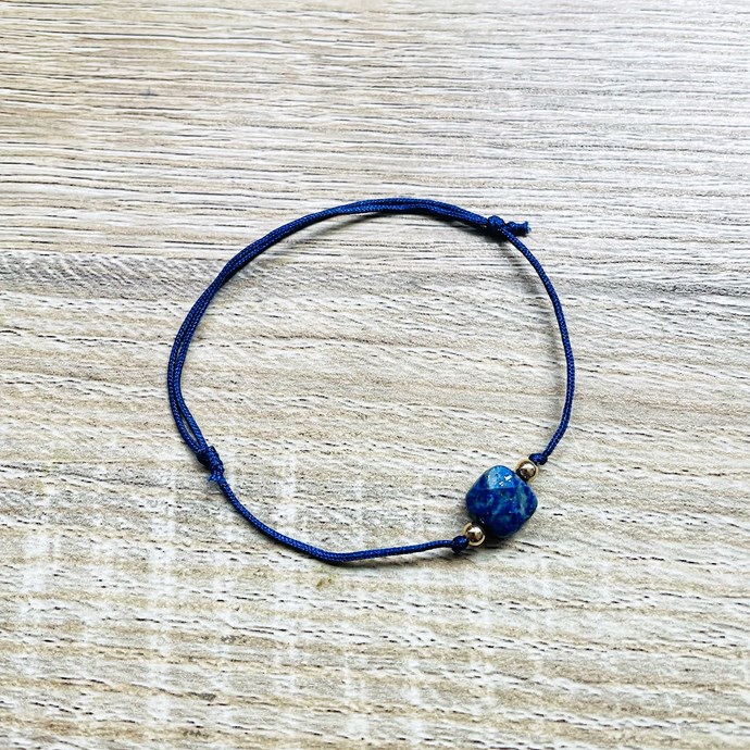 bracelet lapis lazuli naturel pour la lithothérapie sur com