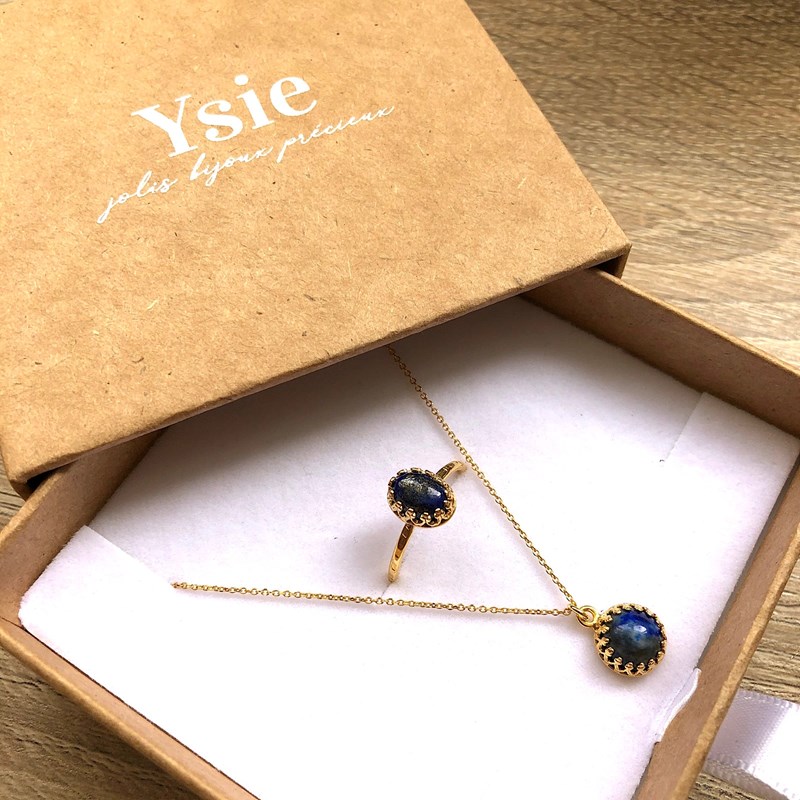 Ysie - Coffret cadeau collier lapis lazuli
