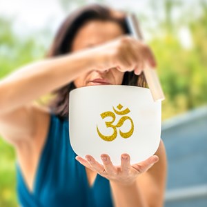 Bol chantant en cristal om 15cm do dièze