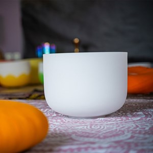 Bol chantant en cristal 25 cm fa cœur