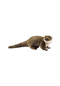 Peluche loutre couchée 25 cm