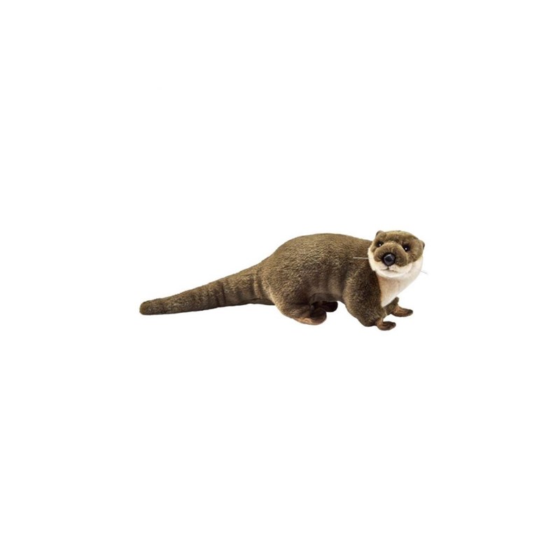 Peluche loutre couchée 25 cm