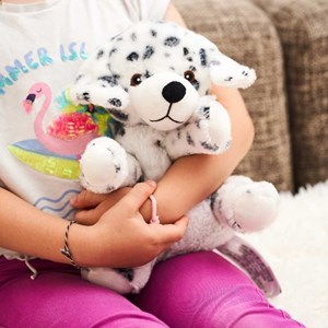 Peluche bouillotte dalmatien