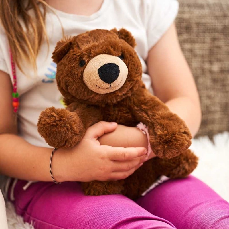 Peluche bouillotte ours brun