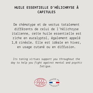 Huile esse. Hélichryse capitules - 30 ml
