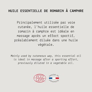Huile esse. Romarin à camphre - 30 ml