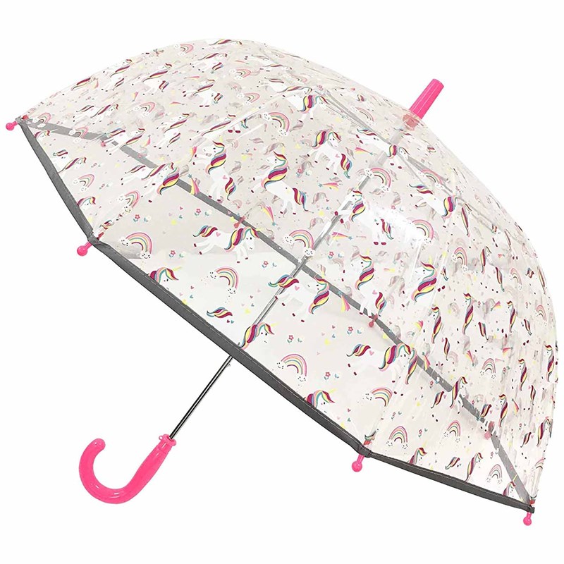 Parapluie enfant transparent licorne