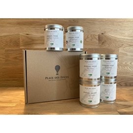 Coffret 6 poivres bio