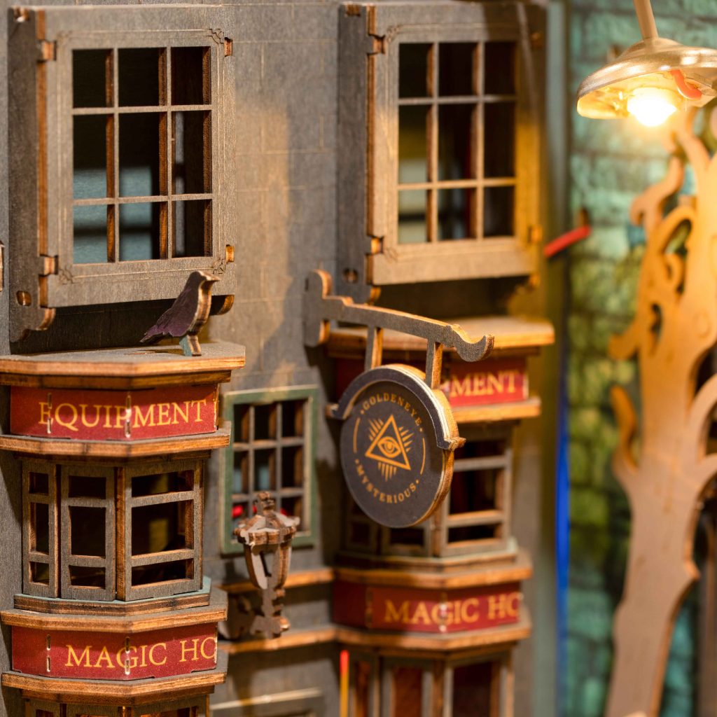 3d Puzzle en bois serre-livres  Maison du livre magique décoratif