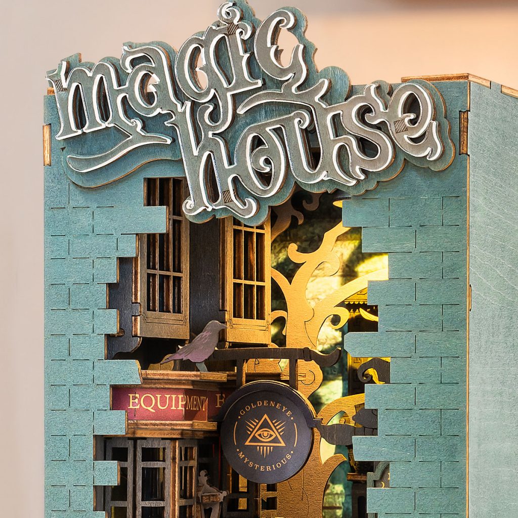 Maquette 3d-Serre Livres Maison Magique