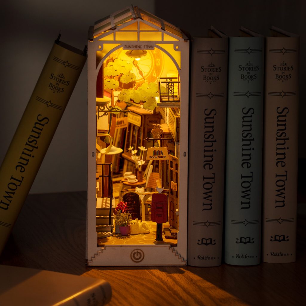 Maquette en bois lumineuse Serre-livres Japon - La Magie des Automates