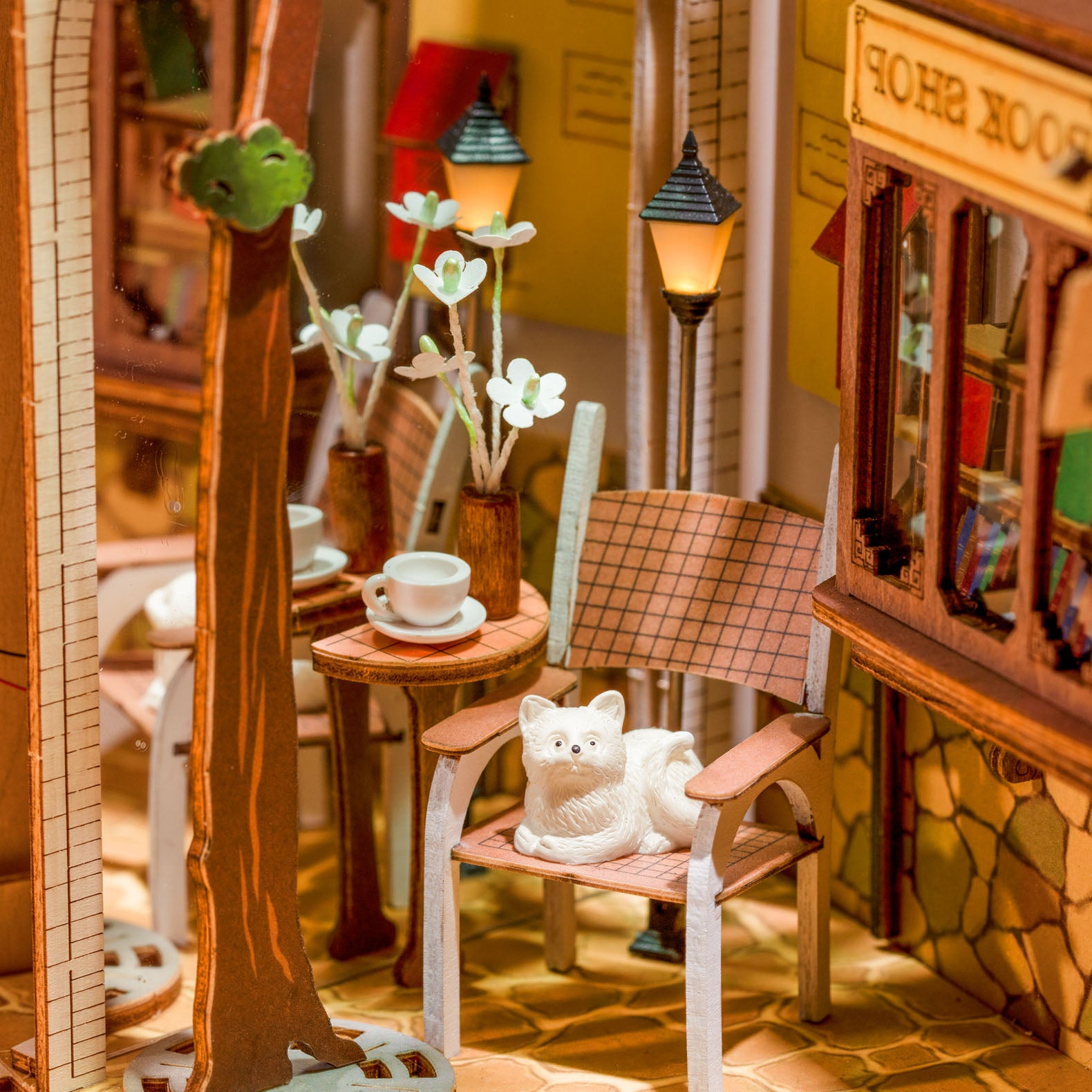 Serre-livres puzzle 3D en bois, kit de construction de maison de