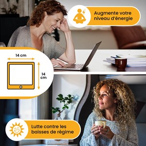 Lampe de luminothérapie 10000 lux usb