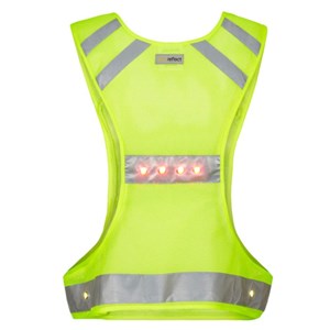 Gilet fluo-réfléchissant led - l - jaune