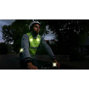 Gilet fluo-réfléchissant led - l - jaune