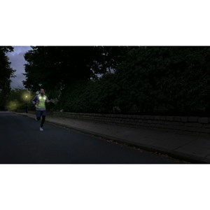 Gilet fluo-réfléchissant led - m - jaune