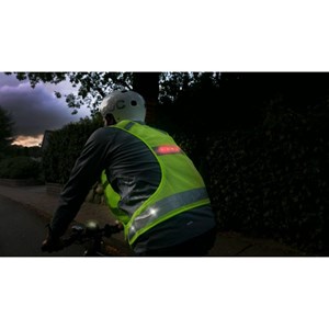 Gilet fluo réfléchissant led - xl
