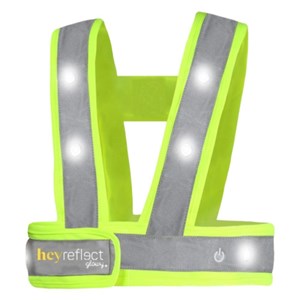 Harnais fluo-réfléchissant led - s