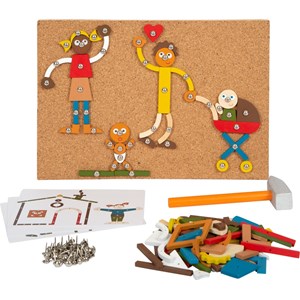 Jeu marteau et clous maison et famille