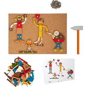 Jeu marteau et clous maison et famille