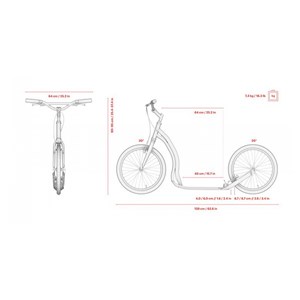 Scooter dragstr blanc yedoo