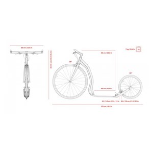 Trottinette wolfer noir yedoo