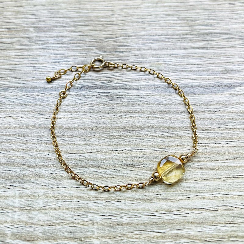 Ysie - Bracelet carrie citrine jaune
