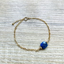 Bracelet carrie lapis lazuli bleu