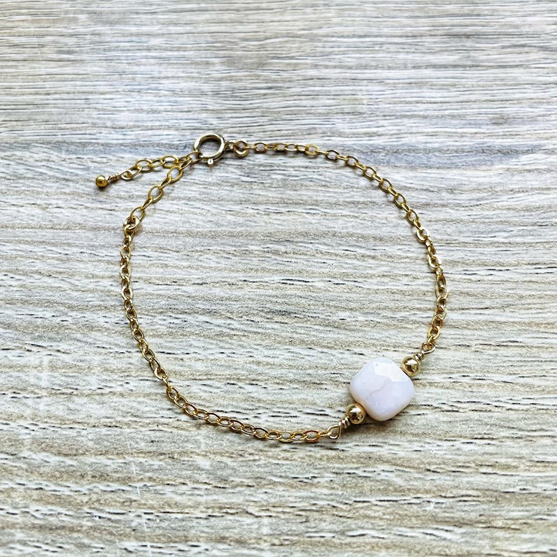Ysie - Bracelet carrie opale rose
