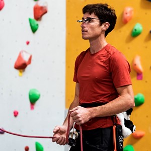 Lunettes d’assurage – confort cervical pour les grimpeurs – classic blue Bleu