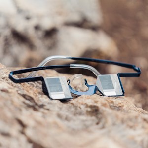 Lunettes d’assurage – confort cervical pour les grimpeurs – classic blue Bleu