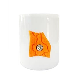Climbing mug – tasse avec prise d’escalade – orange edition