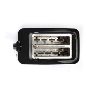 Grille-pain 2 fentes noir 750w