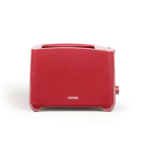 Grille-pain 2 fentes rouge 750w